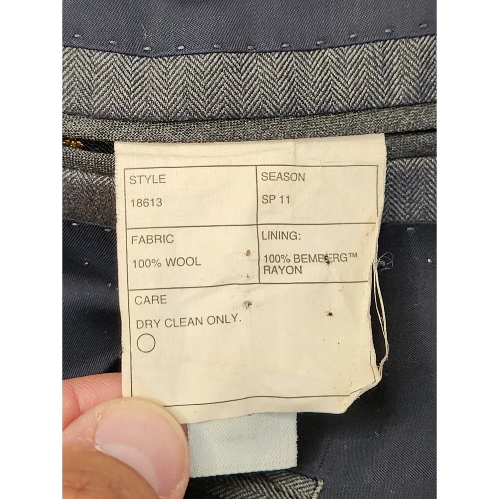 J. Crew Ludlow Jacket Men's 42R Gray Blazer Suit Sport Coat 100% Italian‎ Wool